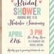 Spring Mint & Lilac Bridal Shower Invitation Baby Shower Invite Printable OR Printed Card