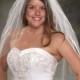 Bridal Veils Plain Cut Edge Waist Length Wedding Veil 1 Layer Veil 32 1 Tier White Wedding Veils Ivory Bridal Veil Diamond White Tulle Veils
