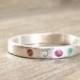Jewelry - Gemstone Jewelry - Personalized Jewelry - Sterling Silver Birthstone Ring -  Wedding Jewelry  Custom Jewelry -  Mother Ring