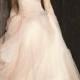 White By Vera Wang - Tulle Wedding Dress With Satin Sash And Horsehair Trim