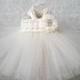 Baby Ivory Lace Flower Girl Dress, Infant Flower Girl Dress