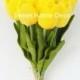 JennysFlowerShop Latex Real Touch 13'' Artificial Tulip 10 Stems Flower Bouquet for Home/Wedding Yellow Re-stock on 08/10/15