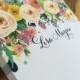 100 sheets Personalized Notepad Draping Spray Flowers Floral 5.5x8.5 padded chipboard backing Hostess Gift Bridesmaid gifts