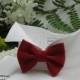 Red Satin Bow on Wingtip Tuxedo Dog Collar~ Custom Made~ Dog Wedding Collar~Marry Me~Dog Tuxedo~Dog Bow~Pet Bow Tie~Free Shipping Within USA
