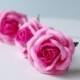 Paper Flower, 20 pieces mulberry rose size L, Pink 2 tone colors.