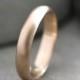 Men's Gold Wedding Band, 4mm Half Round Recycled Metal 14k Gold Wedding Ring Wedding Jewelry -  Made in Your Size