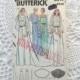 Butterick Wedding Dress Pattern 6514 White Lacey Vintage Size 10 Uncut Gown & Veil