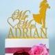 Wedding Cake Topper Monogram Mr and Mrs cake Topper Design Personalized with YOUR Last Name 039