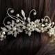 Wedding Hair Comb Rhinestone Flower Bridal Comb Side Comb Vintage hair accessories AMBRIA HAIR COMB