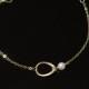 Set of 3 eternity circle bracelet, karma bracelet ,wedding Jewelry,bridal,bridesmaid gifts, Swarovski Pearl