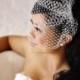 9 inch Birdcage Veil (Gold or Silver)