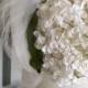Vintage Floral Headpiece White Flowers Headband Hat Bridal Veil