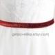 Red Skinny Glitter Elastic With Clasp Buckle Belt, Bridal Wedding  Belt, Bridesmaid Belt, Custom Belt