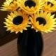 Paper Flower Bouquet - Yellow Paper Sunflowers (6) - Perfect for weddings, bridal bouquets, anniversaries, showers