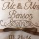 Ring Bearer Pillow, ring bearer pillows, wedding pillow, ring pillow, Mr. & Mrs., custom, personalized, monogram, embroidered