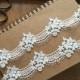 Bridal Venice Lace Trim for Veils, Garters, Jewelry Costume Design , 2 yards