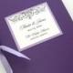 Embellished Booklet Wedding Program - Sample - Custom Colors