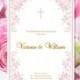 Catholic Wedding Program "Kaitlyn" Blush Pink Order of Service Template 8.5 x 11 Word.doc Instant Download All Colors Av. DIY You Print