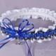 Thin Blue Line Police Officer Lace Bridal Garter