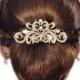 Bridal Hair Comb Wedding Hair Comb Crystal "Gold"  Wedding Hair Piece Bridal Jewelry Wedding Jewelry Bridal Accessories Style-164