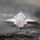 Raw Diamond Engagement Ring - Uncut Rough Diamond - Conflict Free Diamond - Engagement Rings - April Birthstone - Raw Gemstone Ring - Rustic