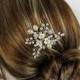 Bridal Flower Hair Pin, Candice hair Pin, Wedding Hair Accessories, Bridal Head Piece, Bridal hair Pin, Bridal Headpieces,
