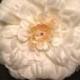 Perfect white silk zinnia hair flower pinup wedding vlv