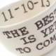 CUSTOM RING DISH the best is yet to come personalized date name initials wedding gift idea engagement gift wedding ring pillow ring holder