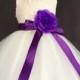 Ivory Wedding Bridal Bridesmaid Sequence Tulle Flower Girl Dress Toddler 9 12 18 24 months 2 4 6 8 10 12 14