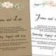 Printable Rustic Wedding invitation template "Rustic Flowers" blush pink invitations digital kraft invite YOU EDIT Word & JPG Download
