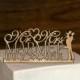 Rustic Wedding Cake Topper, Personalized custom Cake Topper, Cake Decor, Bride and Groom, Silhouette cake topper, monogram cake topper, deer