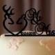 Deer Wedding Cake Topper - Country Wedding Cake Topper - rustic cake topper - shabby chic- redneck - cowboy - outdoor - western - acrylic