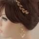 Rose gold bridal headband -Vintage inspired rose gold art deco crystal bridal headband-Tiara headpiece-Wedding jewelry