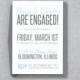 Casual Engagement Party Invitation - Editable MS Word Template - Instant Download
