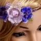 40% SALE Purple Flower Headband, Tiara, flower headband, bridal headband, woodland Headband, wedding headband, Bridal headpiece, flower girl