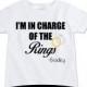 Custom Ring Bearer Rehearsal Shirt, I'm in charge of the rings t-shirt, personalize with any Name and colors (EX 370)