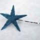 The Blue Mini Starfish Hair Pin