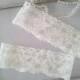 SALE Plain Wedding Garter set, Ivory Bridal Garter, Lace garter, Ivory Garter Style # SG2034