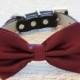 Marsala dog Dog Bow Tie, Marsala color of 2015, Pet wedding accessory, Marsala wedding, dog lovers, Marsala Pantone