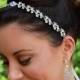 Crystal Bridal Headband,  Crystal Wedding Headband, Crystal Hair Jewelry,  OLIVIA