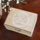 Laurel Wreath Mr and Mrs Ring Bearer Box by Burlap and Linen Co
