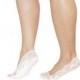 Anti Slip Lace Shoe Liner No-show Socks - Pure White Color