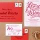 Liza   Brian's Casual Brush Lettered Wedding Invitations