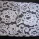 Vintage Extra Wide Ivory Off White Floral Lace  - 5.5 Inches Wide - 2 yards 