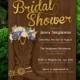 PRINTABLE Western Bridal Shower Invitation - Flowers & Cowboy Boots
