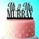 Today 1/2 off Personalized Custom Mr & Mrs Wedding Cake Topper with YOUR Last Name Surname Perfect Wedding shower gift Bridal shower