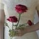 Custom made Old Hollywood Argento Wedding Gown , Hand beading vinatge Style Wedding dress