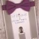 Purple Bow Tie and Grey Suspenders, Toddler Suspenders, Baby Suspenders, Ring Bearer, Eggplant, Plum