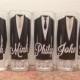 Personalized Shot Glasses with Tuxes, Groom and Groomsmen Wedding Glasses (1)
