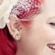 WEDDING VEIL-mini birdcage Bridal Veil  in 9" Russian veiling